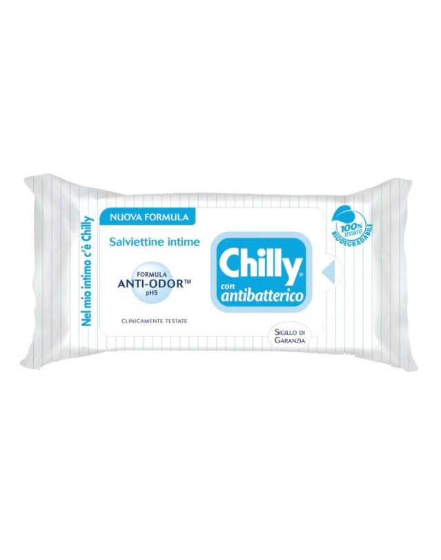 Salviette Intime Antibatteriche Chilly 12 pz - Igiene e Freschezza Salviette Intime Antibatteriche Chilly 12 pz - Igiene e Freschezza