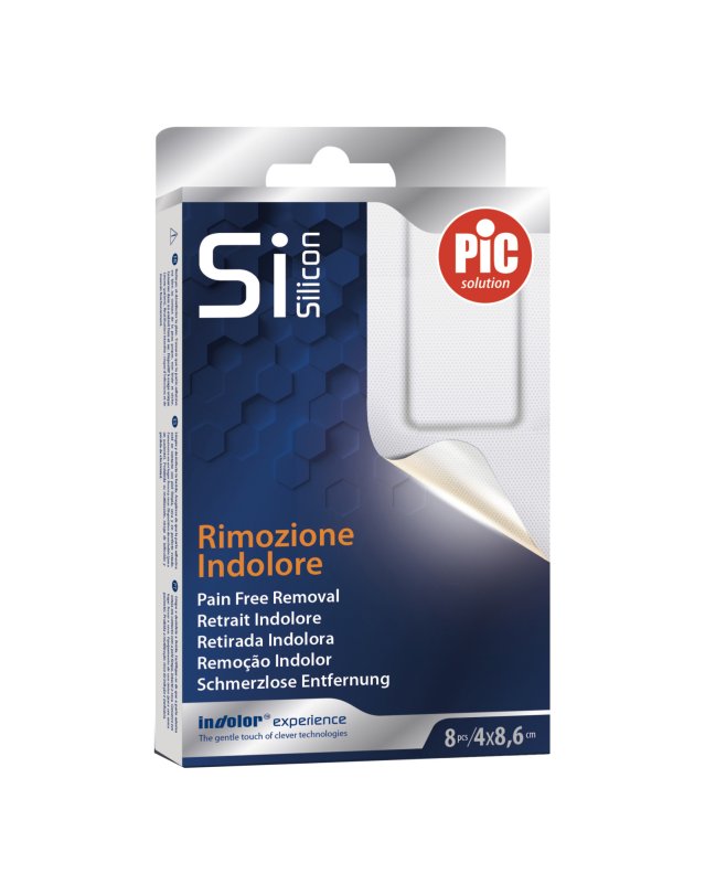 Cerotto Strip Siliconico 8 pz 4x8,6cm - Protezione Delicata Cerotto Strip Siliconico 8 pz 4x8,6cm - Protezione Delicata
