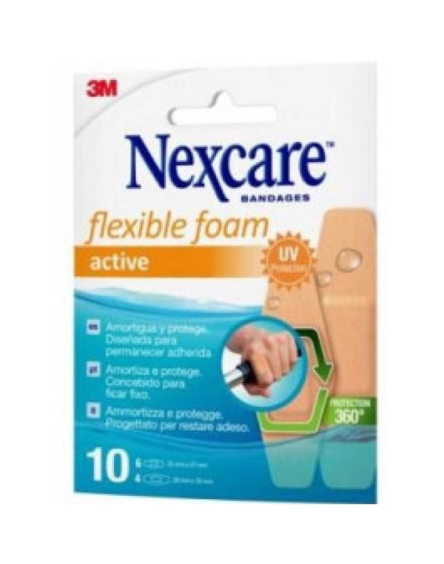 Cerotti Active Nexcare 10 pz - Protezione Flessibile Cerotti Active Nexcare 10 pz - Protezione Flessibile