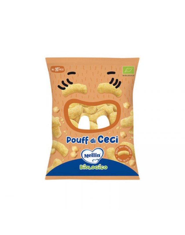 Pouff di Ceci Bio Mellin 20g - Snack per l'Infanzia
