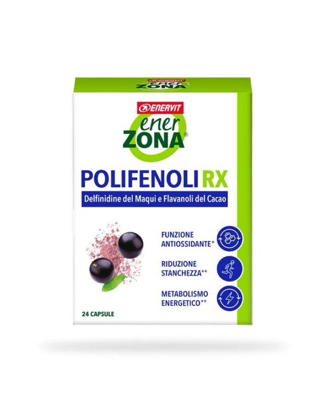 Enerzona Polifenoli Rx 24 Capsule - Antiossidante e Energia Enerzona Polifenoli Rx 24 Capsule - Antiossidante e Energia