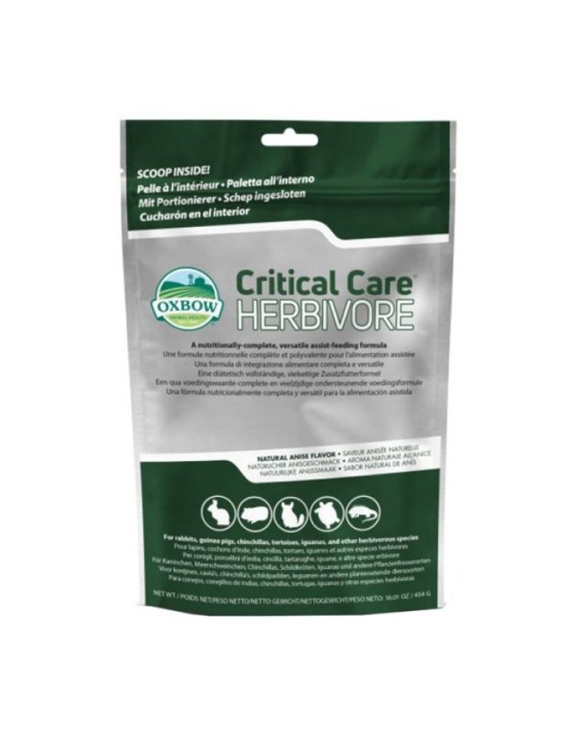 Critical Care Herbivore 450g &ndash; Alimentazione Assistita Erbivori