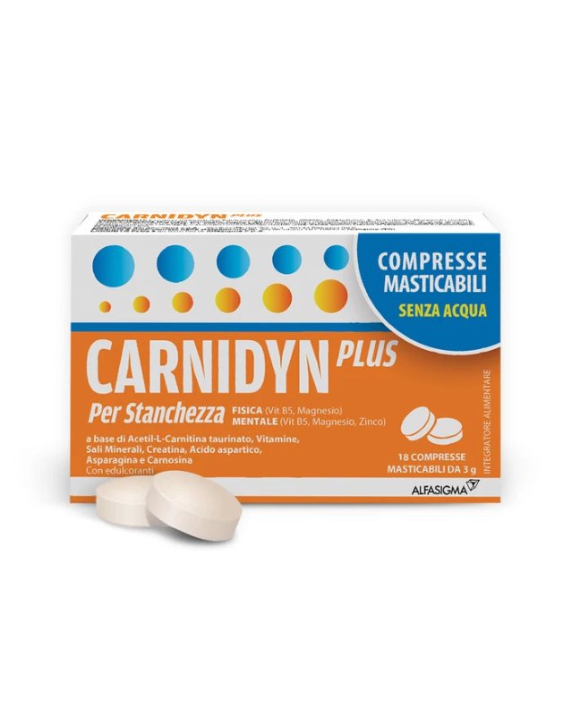 Carnidyn Plus 18 Compresse &ndash; Contro Stanchezza Fisica e Mentale