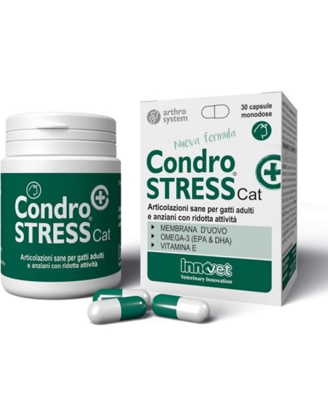 Condrostress Cat 30 Capsule - Supporto Osteoartrite e Mobilit&agrave; Felina
