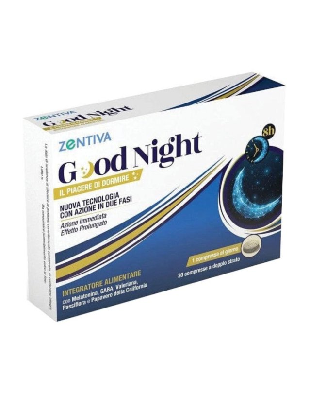 Good Night 30 Cpr - Integratore per il Sonno e Rilassamento Good Night 30 Cpr - Integratore per il Sonno e Rilassamento