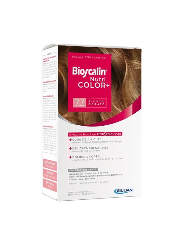 Nutricolor Plus 7.3 Biondo Dorato – Tinta Permanente 100% Copertura Nutricolor Plus 7.3 Biondo Dorato – Tinta Permanente 100% Copertura