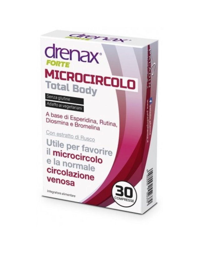 Drenax Forte Microcircolo 30 Cpr - Gambe Pesanti e Microcircolo Drenax Forte Microcircolo 30 Cpr - Gambe Pesanti e Microcircolo