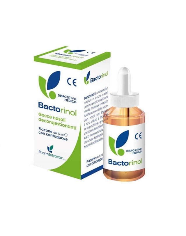 Pharmextracta Bactorinol 15ml Gocce Nasali Decongestionanti Pharmextracta Bactorinol 15ml Gocce Nasali Decongestionanti