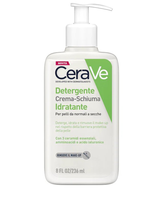 Detergente Crema Schiuma Idratante 236ml - Pelli Normali e Secche Detergente Crema Schiuma Idratante 236ml - Pelli Normali e Secche