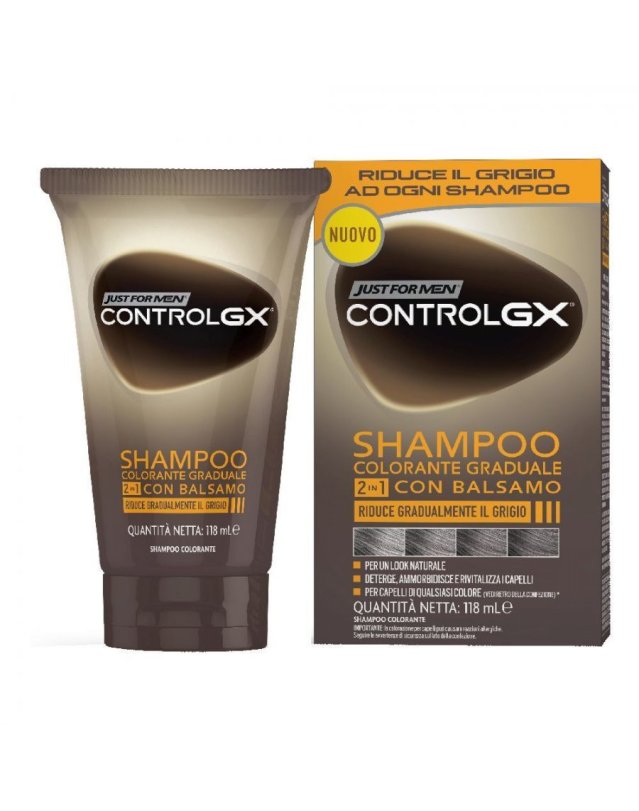 Shampoo Colorante Graduale 2in1 con Balsamo 118ml &ndash; Capelli Grigi Uomo