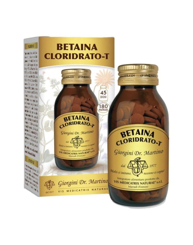 Betaina Cloridrato 180 Pastiglie - Digestione e Metabolismo Betaina Cloridrato 180 Pastiglie - Digestione e Metabolismo