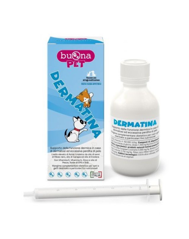 Dermatina 90 g - Supporto Funzione Dermica per Cani e Gatti Dermatina 90 g - Supporto Funzione Dermica per Cani e Gatti