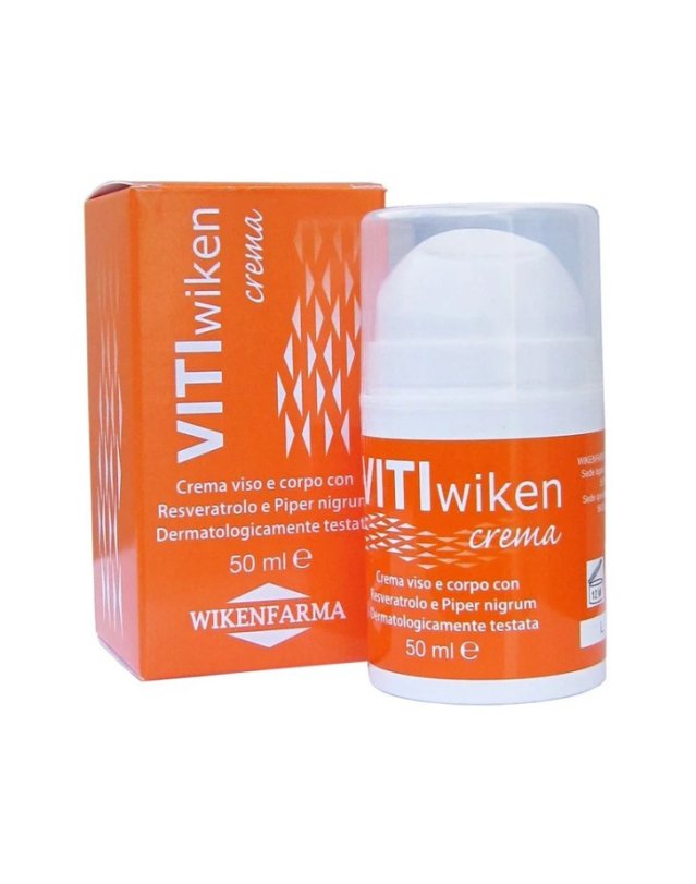 Vitiwiken Crema 50ml Resveratrolo e Piper Nigrum Viso/Corpo Vitiwiken Crema 50ml Resveratrolo e Piper Nigrum Viso/Corpo