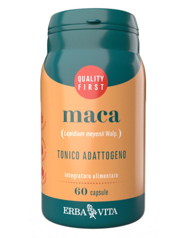 Maca Erba Vita, 60 capsule &ndash; Tonico Adattogeno, Energia Fisica e Mentale