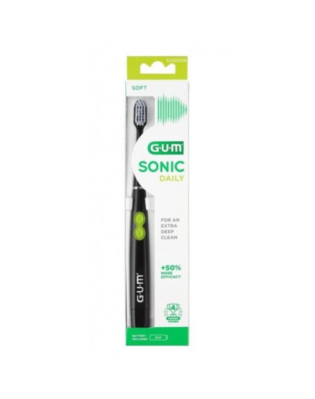Sonic Daily Spazzolino Elettrico a Batteria Nero – Igiene Orale Profonda Sonic Daily Spazzolino Elettrico a Batteria Nero – Igiene Orale Profonda