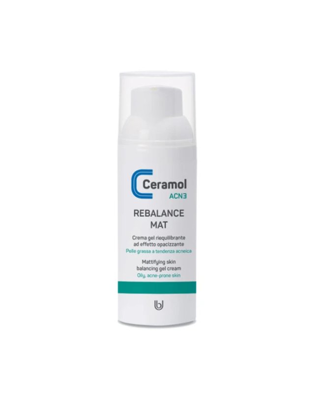 Ceramol Rebalance Mat 50ml - Crema Opacizzante per Pelle Acneica Ceramol Rebalance Mat 50ml - Crema Opacizzante per Pelle Acneica