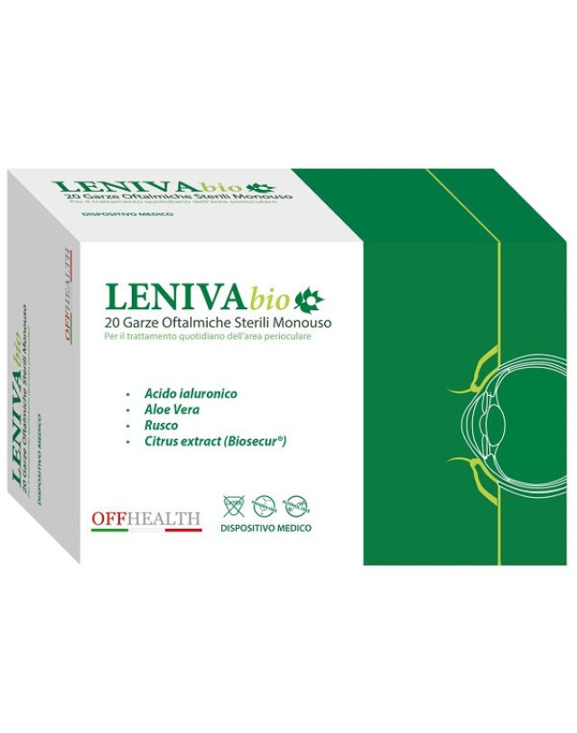 Leniva Bio Garze Oftalmiche 20pz - Igiene Palpebrale e Occhi Sensibili