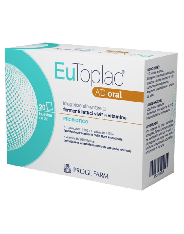 Eutoplac AD Oral 20 Bustine - Equilibrio Flora Intestinale Eutoplac AD Oral 20 Bustine - Equilibrio Flora Intestinale