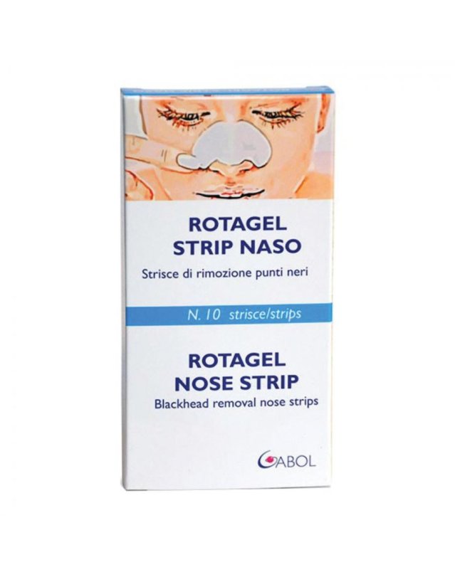 Rotagel Strip Naso 10 pz - Punti Neri e Impurit&agrave;