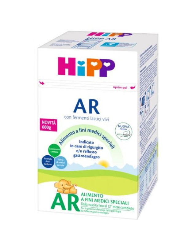 HiPP AR Latte Antireflusso 600g - Reflusso Gastroesofageo Neonati HiPP AR Latte Antireflusso 600g - Reflusso Gastroesofageo Neonati