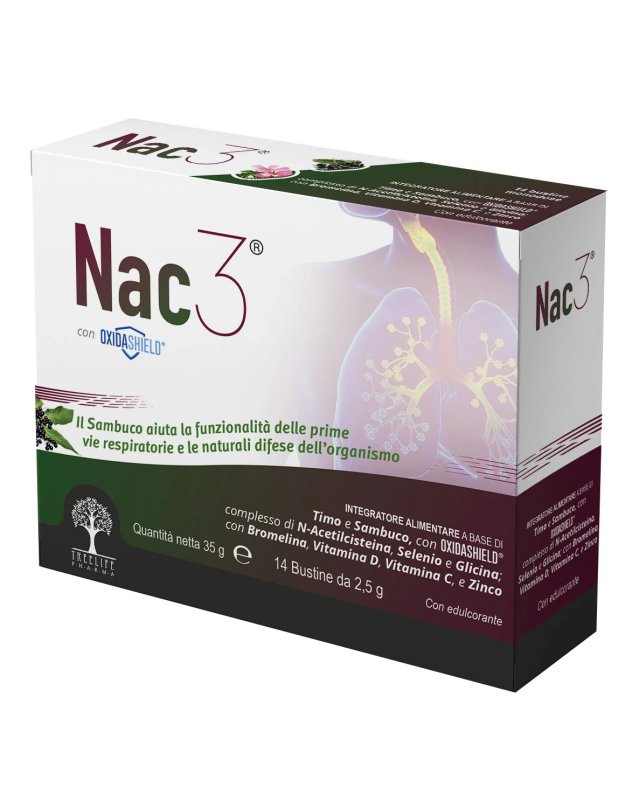Nac 3 14 Bustine - Fluidit&agrave; Secrezioni Bronchiali e Difese Immunitarie