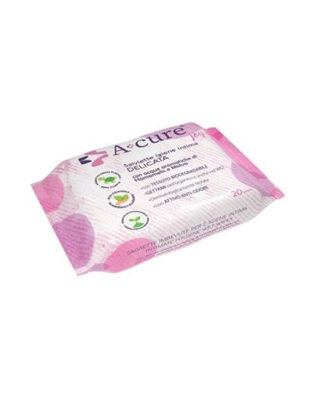 Salviette Intime A+Cure 20pz Delicata - Igiene e Freschezza Quotidiana
