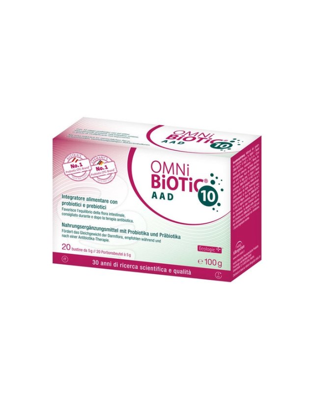 Omni Biotic 10 AAD 20 bustine - Equilibrio Flora Intestinale Omni Biotic 10 AAD 20 bustine - Equilibrio Flora Intestinale