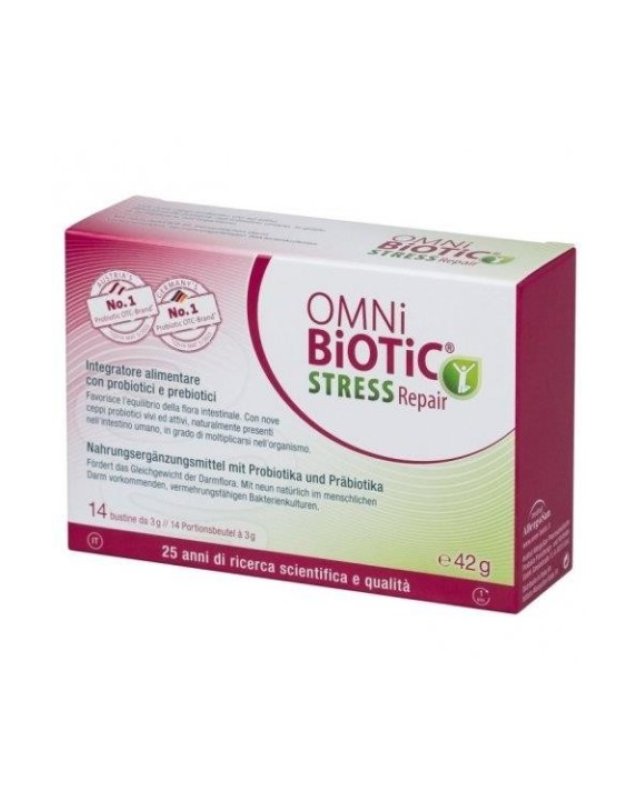 Omni Biotic Stress Repair 14 Bustine 3g Per la Flora Intestinale e lo Stress Omni Biotic Stress Repair 14 Bustine 3g Per la Flora Intestinale e lo Stress