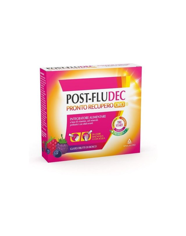 Post-Fludec Pronto Recupero Oro 12 Bustine Frutti di Bosco Post-Fludec Pronto Recupero Oro 12 Bustine Frutti di Bosco