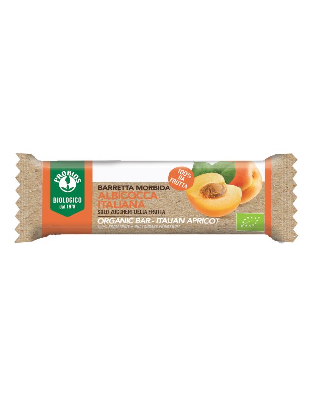Barretta Biologica Albicocca 28g – Snack Sano e Naturale Barretta Biologica Albicocca 28g – Snack Sano e Naturale