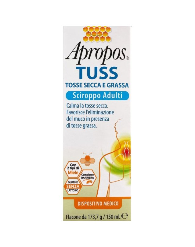 Apropos Tuss Sciroppo Adulti 150ml - Tosse Secca e Grassa