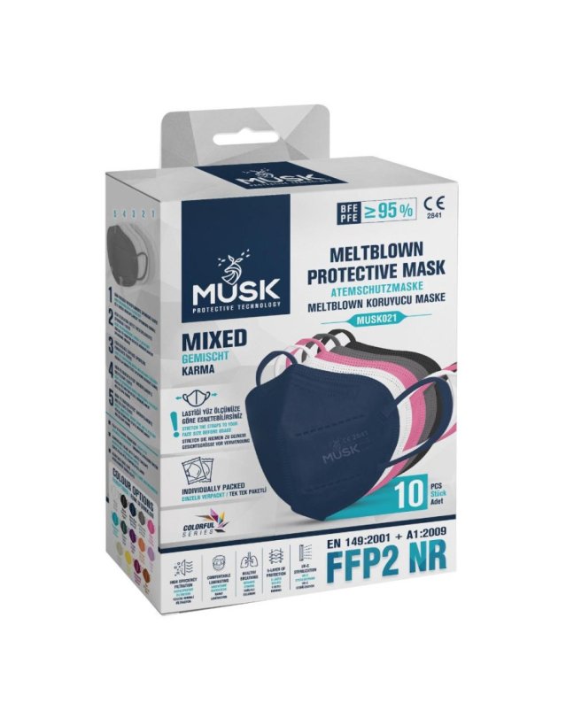 Mascherina FFP2 Nera 10 pz - Dispositivo di Protezione Individuale Mascherina FFP2 Nera 10 pz - Dispositivo di Protezione Individuale