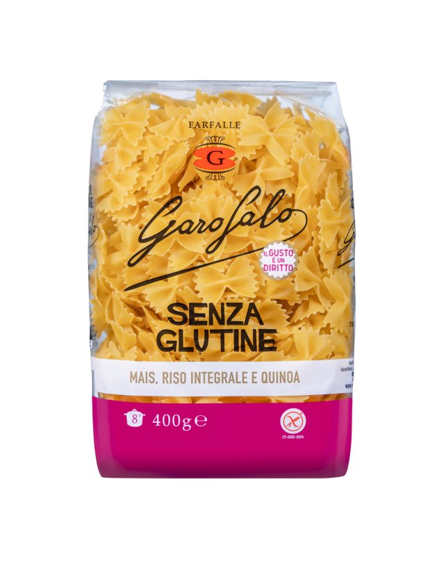 Farfalle Senza Glutine Garofalo 400g - Specificamente per Celiaci