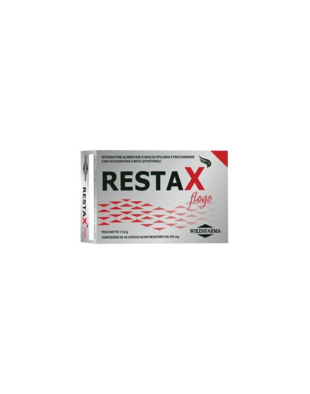 Restax Flogo Integratore Prostata con Epilobio 30 Capsule Restax Flogo Integratore Prostata con Epilobio 30 Capsule