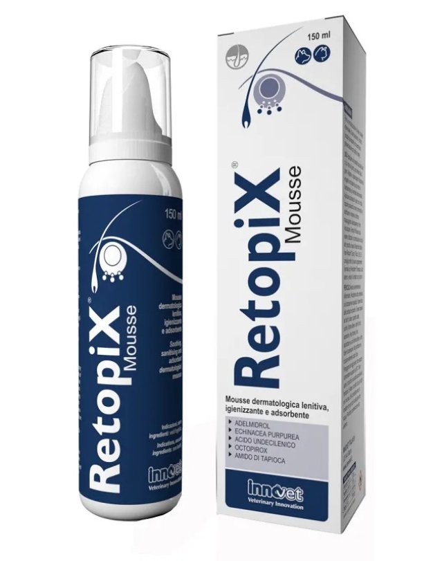 Retopix Mousse 150ml, Lenitiva e Igienizzante per Cani e Gatti