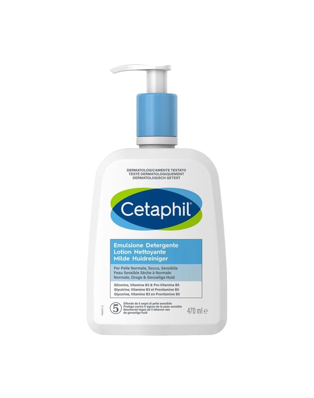 Emulsione Detergente Cetaphil 470 ml - Pelle Sensibile e Impurit&agrave;