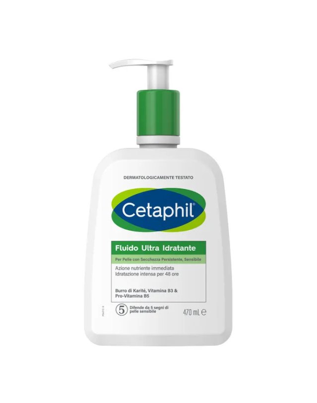 Cetaphil Fluido Ultra Idratante 470 ml - Pelle Secca e Sensibile