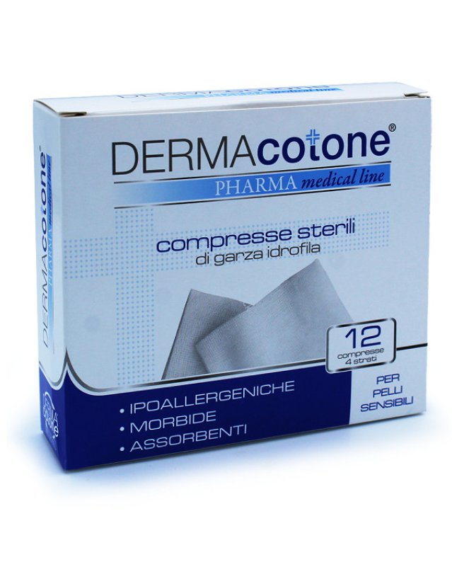 Garza Idrofila Sterile 12 Compresse 4 Strati &ndash; Medicazione Ferite
