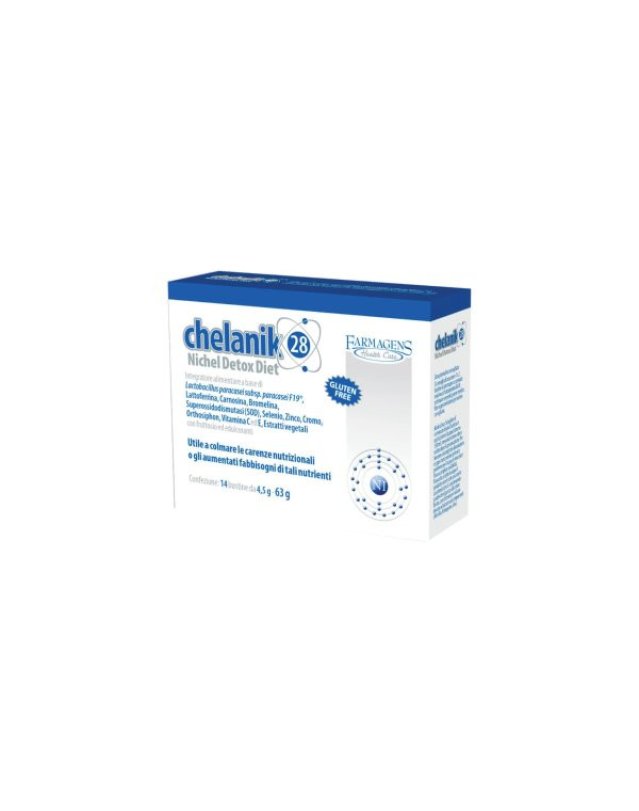Farmagens Chelanik 28 Integratore Nichel Detox 14 Bustine