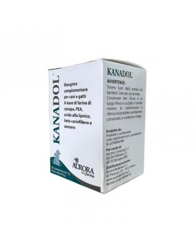 Aurora Biofarma Kanadol Mangime Complementare per Cani e Gatti - 50 Compresse