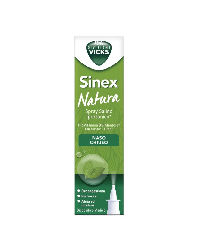 Sinex Natura Spray Nasale 20ml – Decongestionante Naso Chiuso Sinex Natura Spray Nasale 20ml – Decongestionante Naso Chiuso