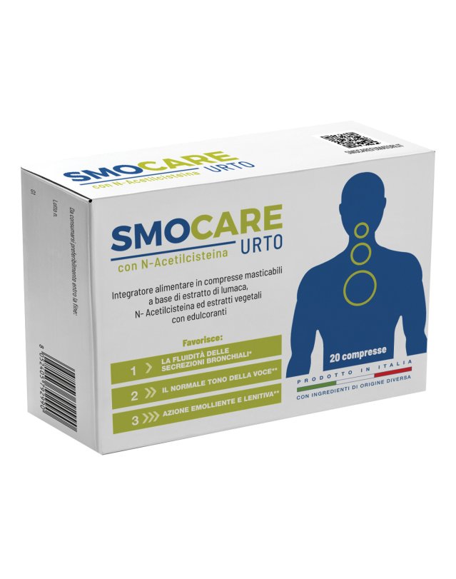 Smocare Urto 20 Compresse &ndash; Vie Respiratorie per Fumatori