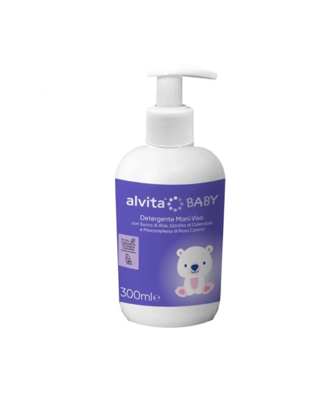 Detergente Mani Viso Alvita Baby 300ml - Igiene Quotidiana Detergente Mani Viso Alvita Baby 300ml - Igiene Quotidiana