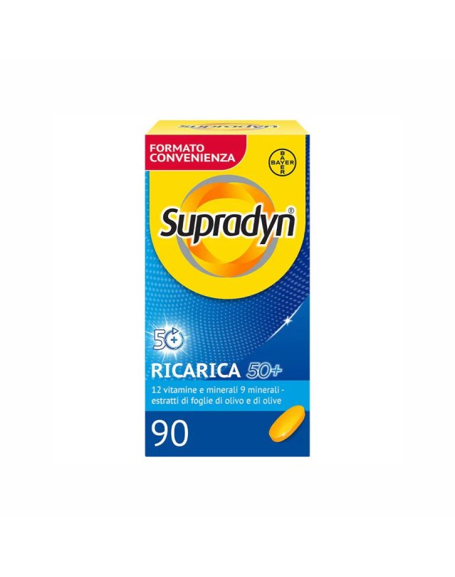 Ricarica 50+ 90 Compresse &ndash; Vitamine e Minerali Over 50