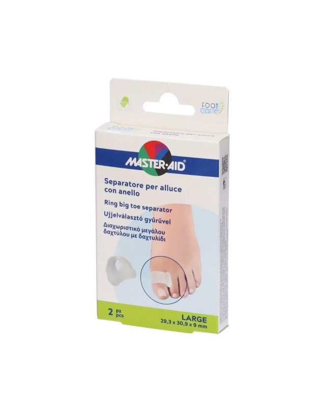 Separatore in Gel per Alluce 2 pezzi Taglia L – Alluce Valgo e Sovrapposizione Dita Separatore in Gel per Alluce 2 pezzi Taglia L – Alluce Valgo e Sovrapposizione Dita