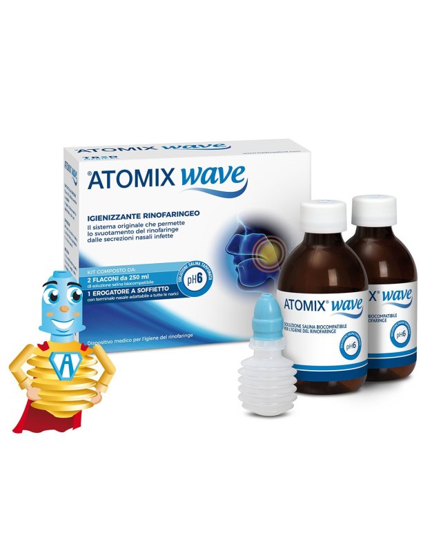 TRED Atomix Wave Igiene Rinofaringea con 4 Flaconi