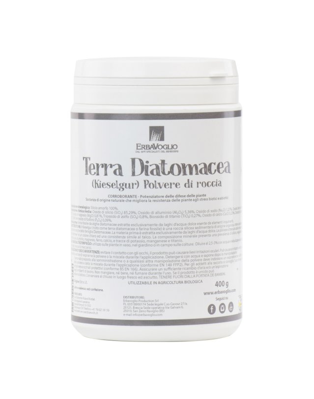 Terra Diatomacea Kieselgur 400 g - Rinforza le Piante