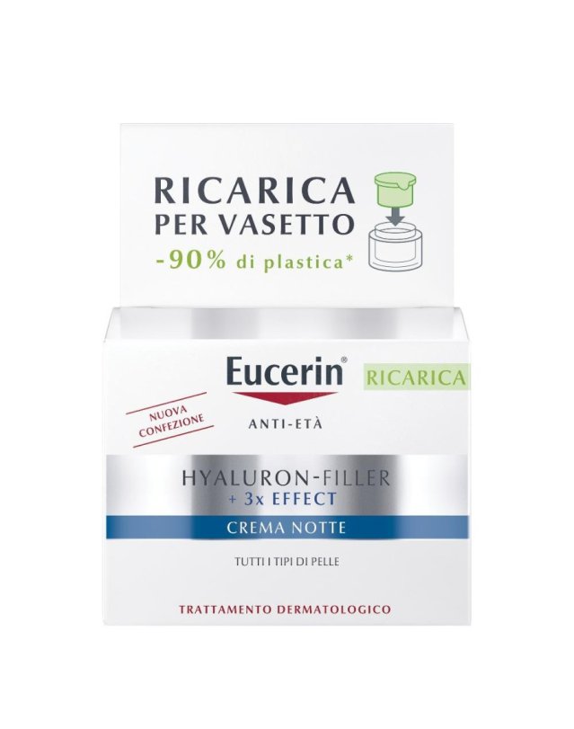 Eucerin Hyaluron-Filler 50ml, Crema Notte Anti-Et&agrave; per il Viso