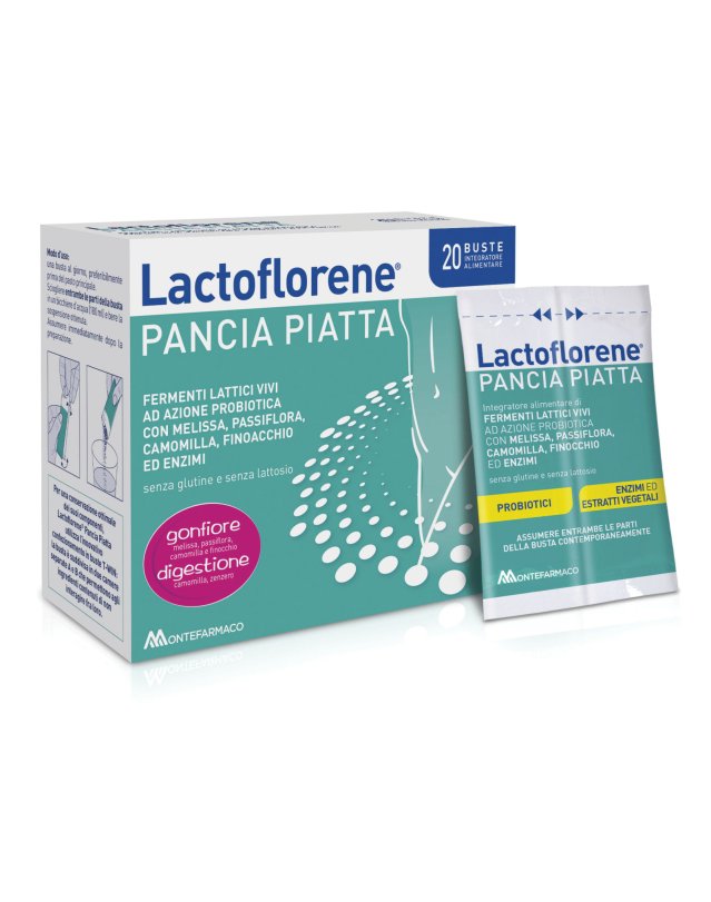 Lactoflorene Pancia Piatta 20 Bustine - Gonfiore Addominale Lactoflorene Pancia Piatta 20 Bustine - Gonfiore Addominale