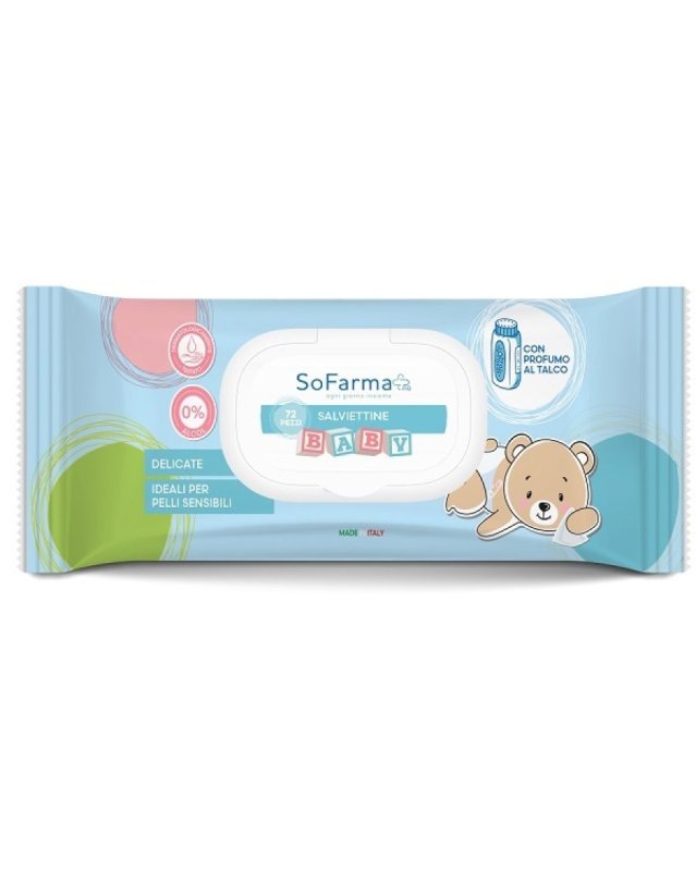 Salviettine Baby al Talco 72 pz &ndash; Pulizia Delicata Neonato